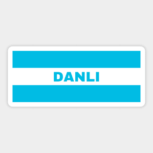 Danli City in Honduras Flag Colors Sticker